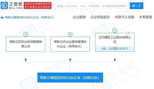 立讯精密在常熟成立科技合伙企业，注册资本60亿发力信息技术咨询